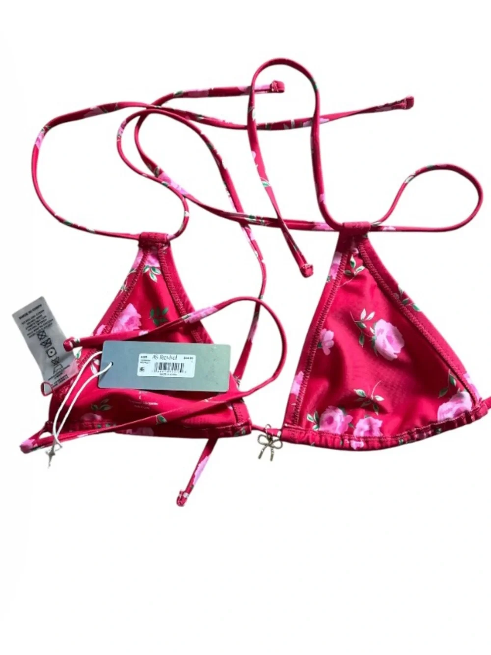 Rhythm Doily Floral Bikini Top NWT